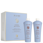 T-LAB Professional Marine Bio-Filler Hydra Collagen Shampoo šampūno ir kondicionieriaus kelioninis rinkinys 100ml+100ml T-LAB Professional TIESIOG GRAŽI