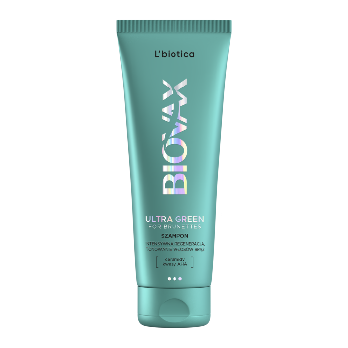BIOVAX GLAMOUR Ultra Green šampūnas briunetėms, 200ml Biovax TIESIOG GRAŽI