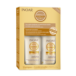 INOAR DAYMOIST DUO rinkinys chemiškai pažeistiems plaukams, 2 x 250 ml Inoar TIESIOG GRAŽI