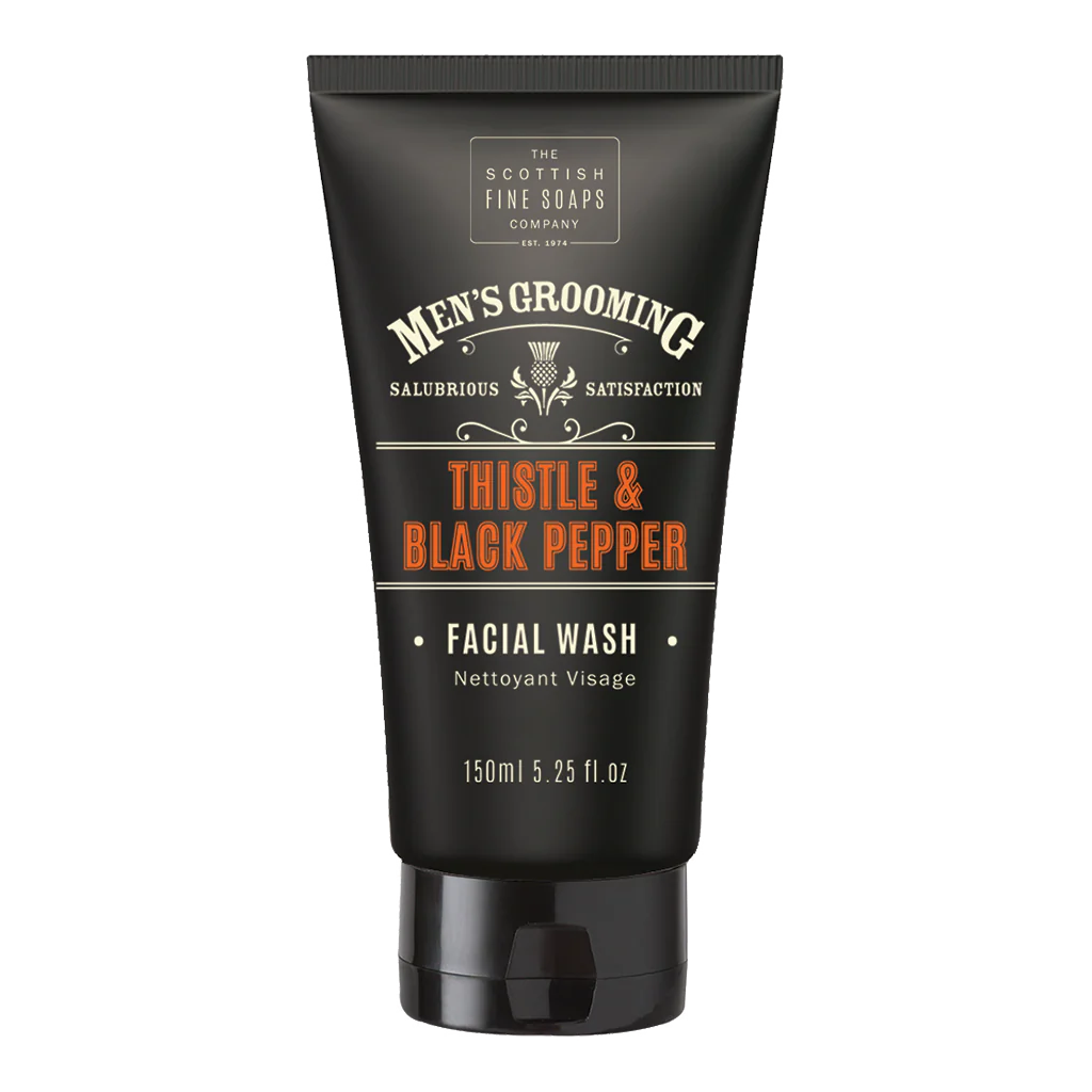 Thistle & Black Pepper veido prausiklis, 150 ml The-Scottish-Fine-Soaps TIESIOG GRAŽI