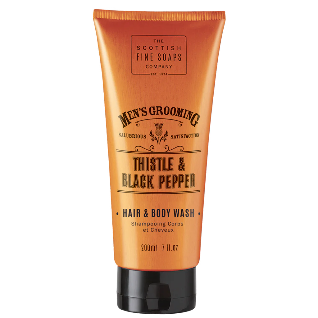 Thistle & Black Pepper plaukų ir kūno prausiklis, 200 ml The-Scottish-Fine-Soaps TIESIOG GRAŽI