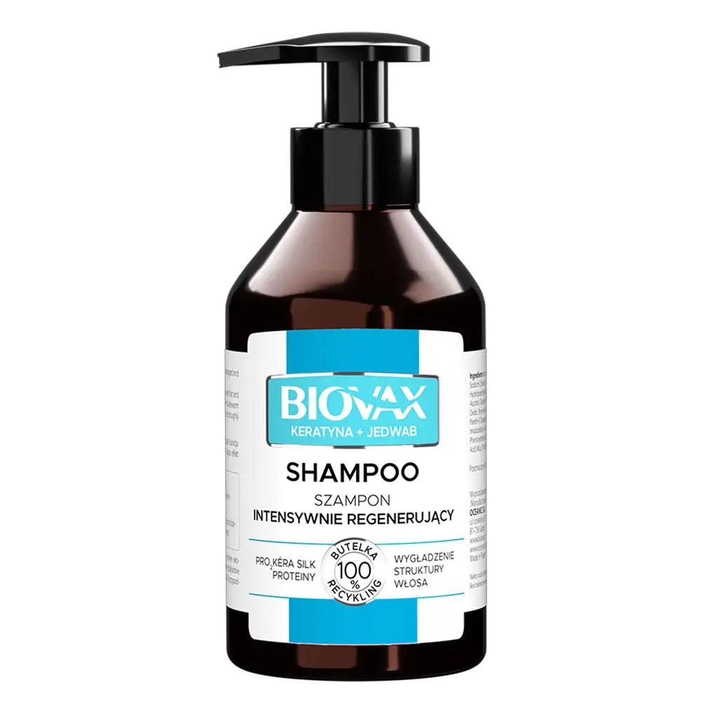 BIOVAX intensyvaus poveikio šampūnas su keratinu ir šilku, 200ml - TIESIOG GRAŽI
