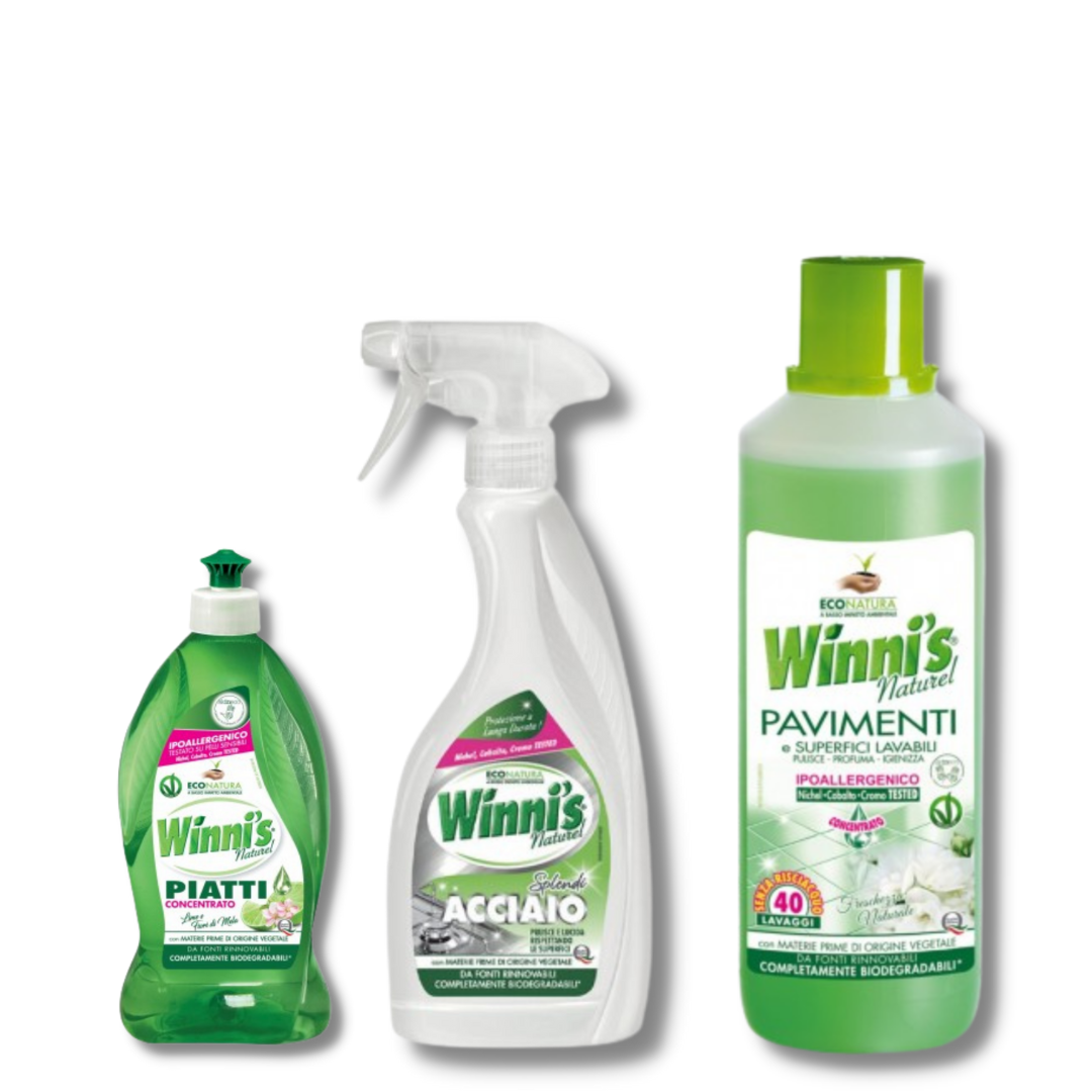 Ekologiškas Buitinės Chemijos rinkinys Virtuvei 2 WINNI'S Winni's TIESIOG GRAŽI