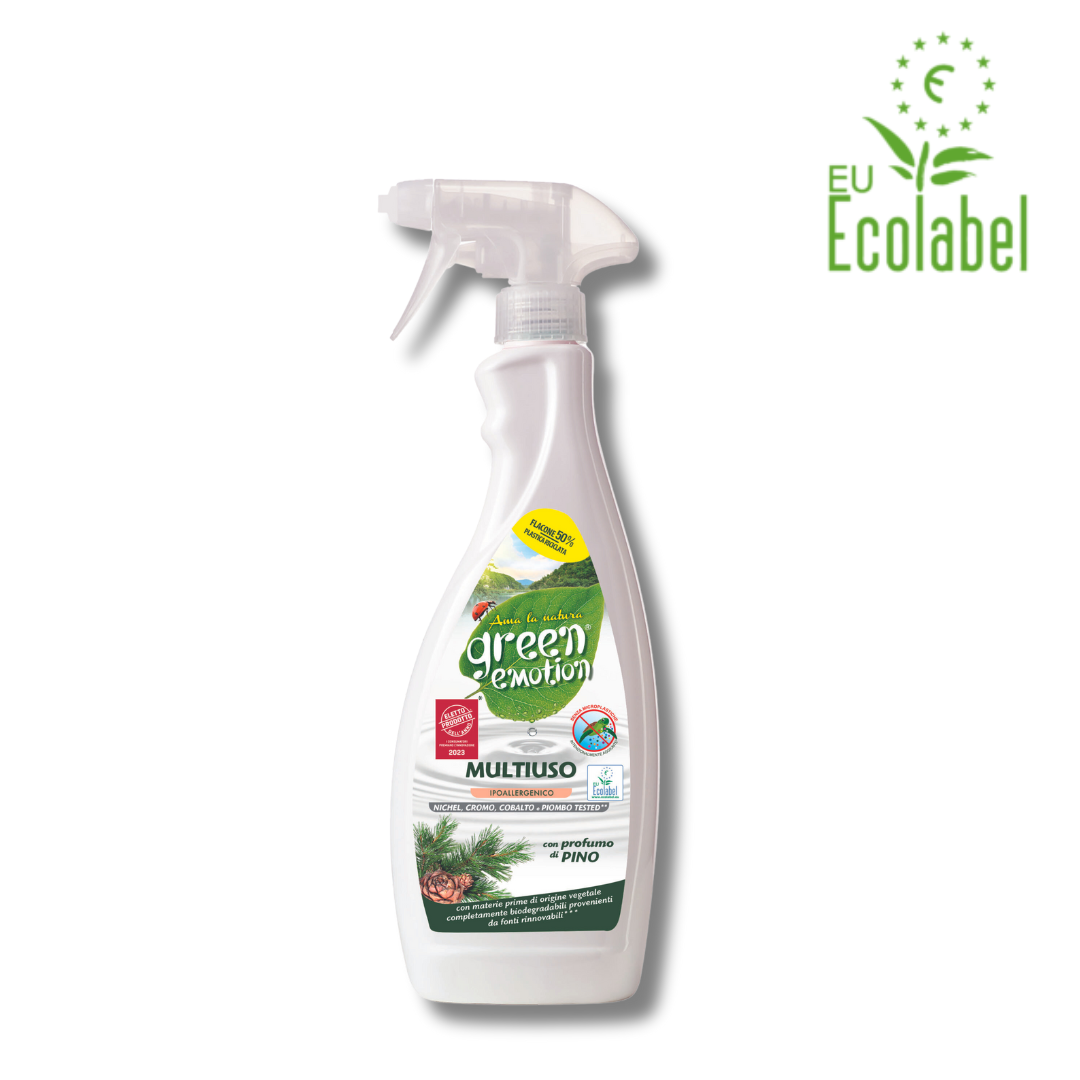 Ekologiškas kietų paviršių, langų ir stiklų valiklis GREEN EMOTION 750ml Green Emotion TIESIOG GRAŽI