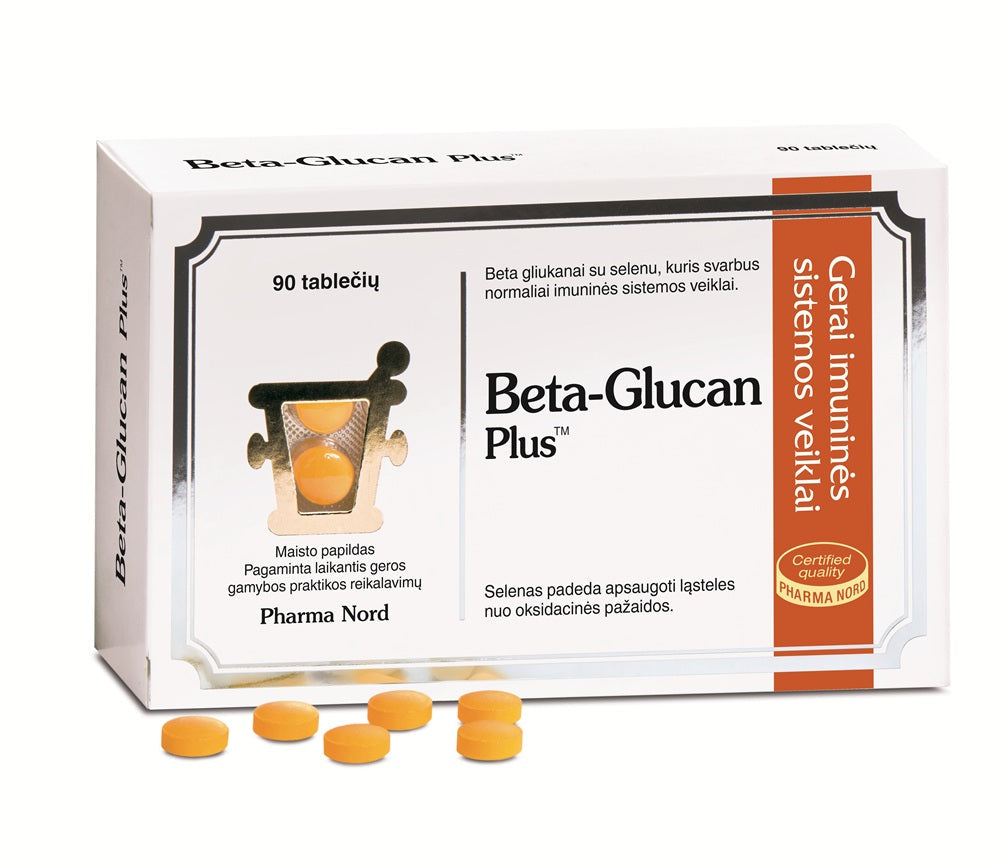 PHARMA NORD maisto papildas Beta-Glucan Plus PharmaNord TIESIOG GRAŽI