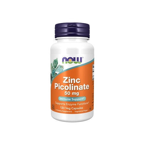 NOW Zinc Picolinate 50mg 120 Vcaps