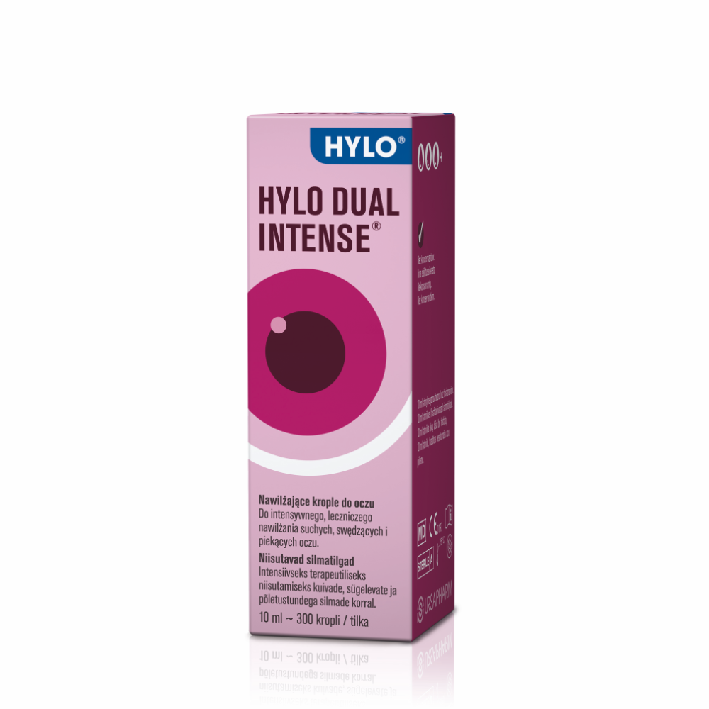 Hylo-Dual Intense akių lašai, 10 ml Hylocare TIESIOG GRAŽI