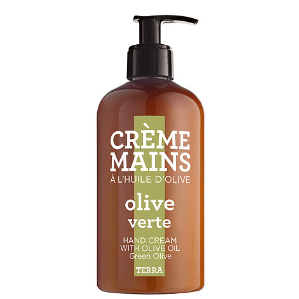 TERRA rankų kremas su alyvuogių aliejumi, žalios alyvuogės kvapo, 300 ml - TIESIOG GRAŽI