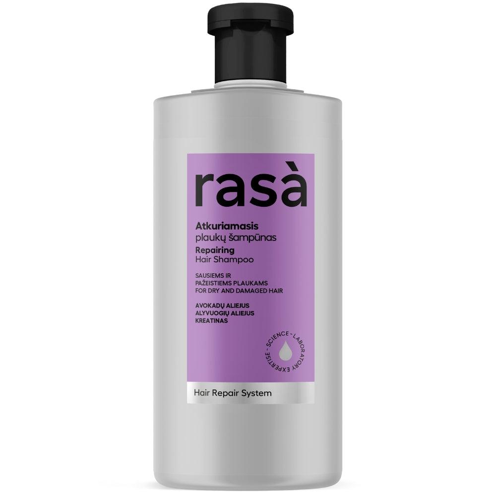 RASA HAIR REPAIR SYSTEM Atkuriamasis plaukų šampūnas, 500ml - TIESIOG GRAŽI