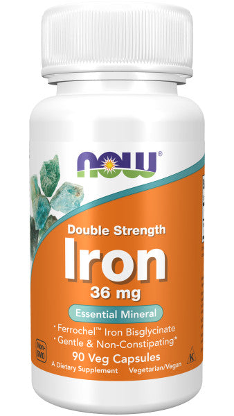 NOW Iron 36mg Ferrochel 90 kaps.