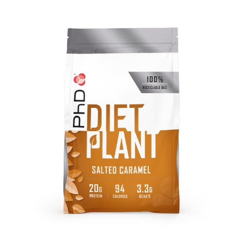 PhD® Diet Plant milteliai 1kg skonis - Sūdytos karamelės