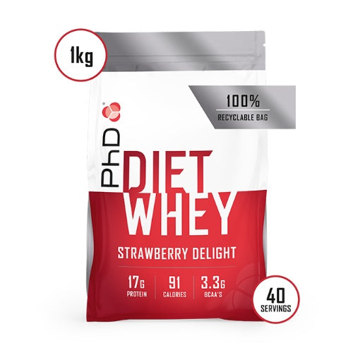 PhD® Diet Whey milteliai 1kg skonis - Vyšnių pyrago