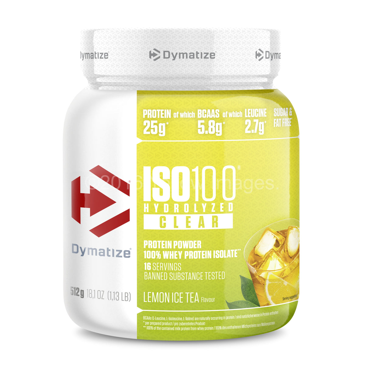 Dymatize ISO 100 Hydrolyzed Clear Whey protein 512g skonis - Citrinų