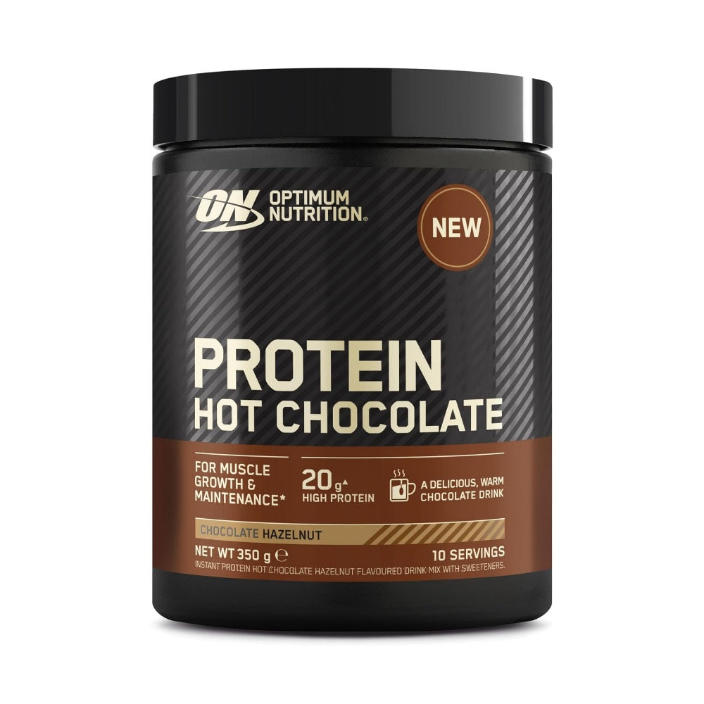 ON Protein Hot Chocolate 350g skonis - Lazdyno riešutų su šokoladu