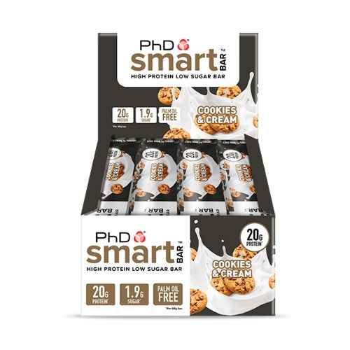 PhD® Smart Bar Batonėlis 12 x 64g skonis - Šokoladinio riešutų sviesto