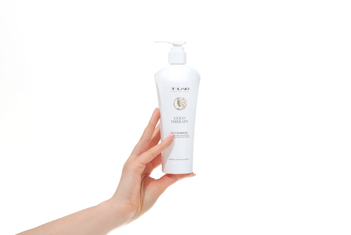 T-LAB Professional Coco Therapy Duo Shampoo Sausų ir pažeistų plaukų šampūnas T-LAB Professional TIESIOG GRAŽI