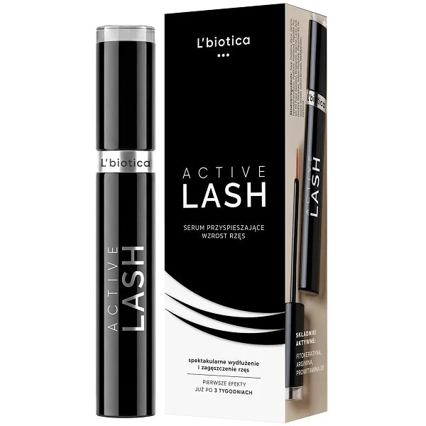 L'BIOTICA ACTIVE LASH blakstienų serumas, 3,5 ml