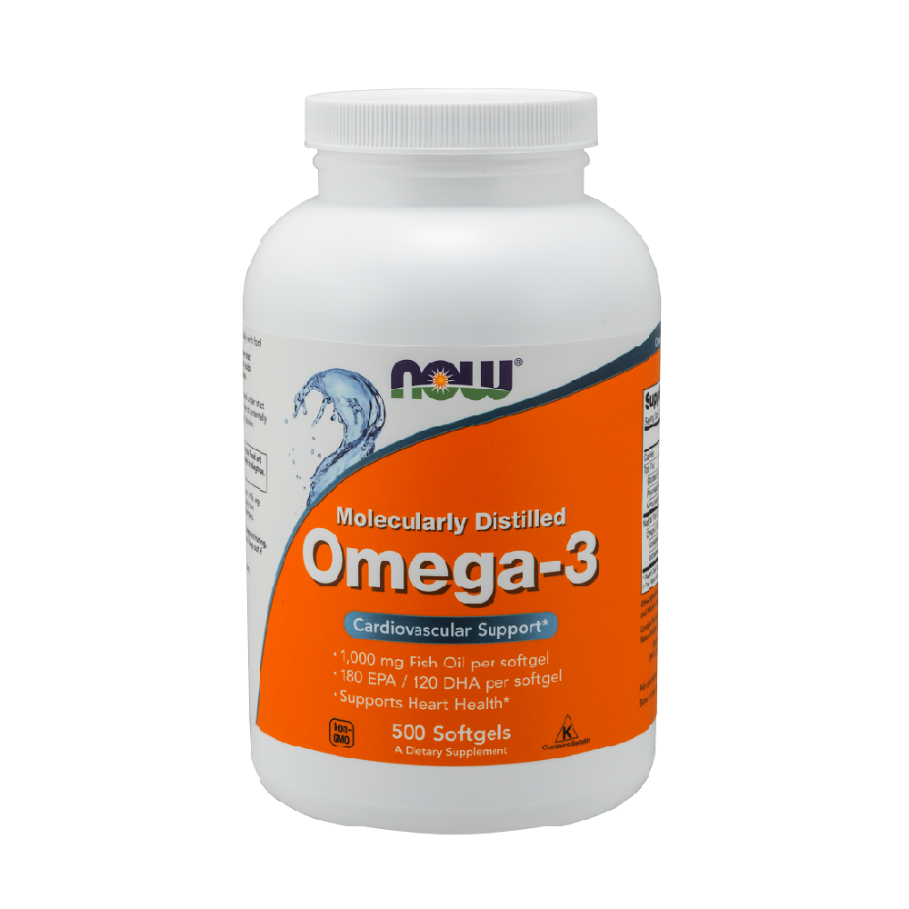 NOW Omega 3 1000mg 500 Soft Gels