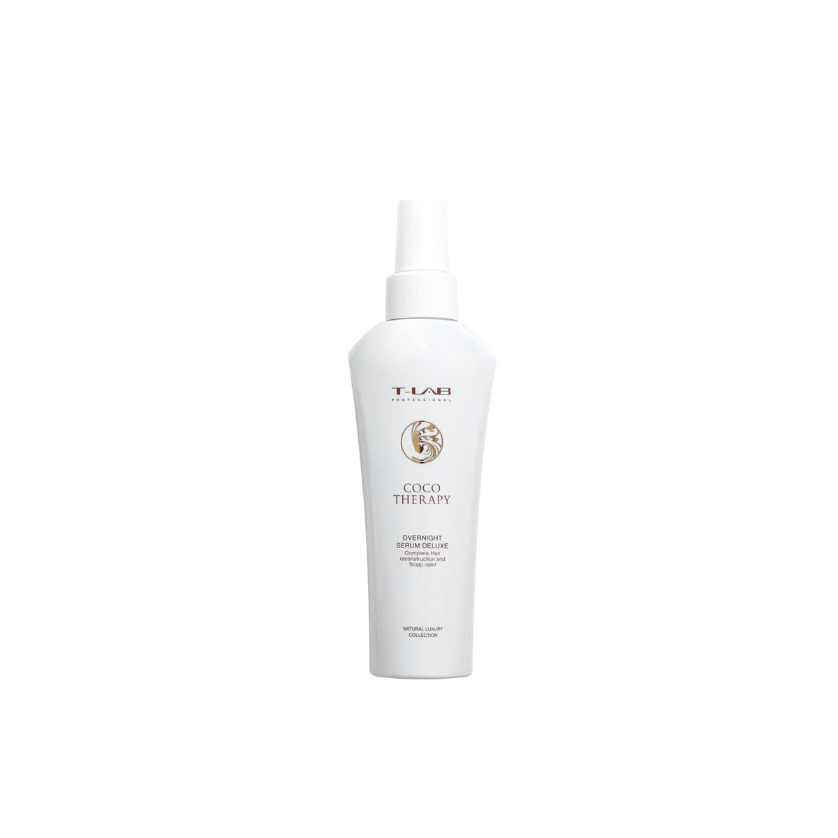 T-LAB Professional Coco Therapy Overnight serum deluxe Sausų ir pažeistų plaukų naktinis serumas 150ml T-LAB Professional TIESIOG GRAŽI