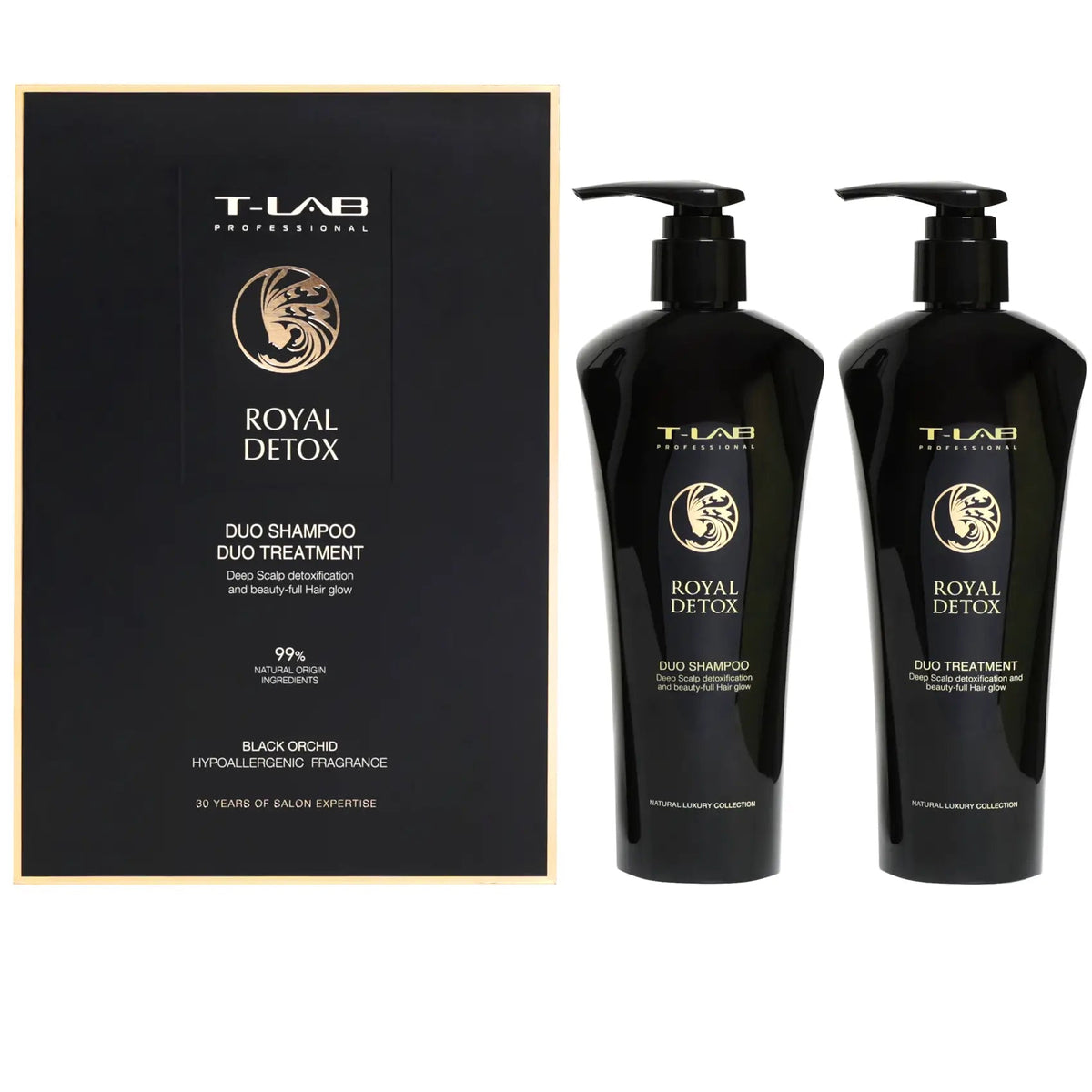 T-LAB Professional Royal Detox Duo šampūno ir kondicionieriaus rinkinys 300ml + 300ml T-LAB Professional TIESIOG GRAŽI