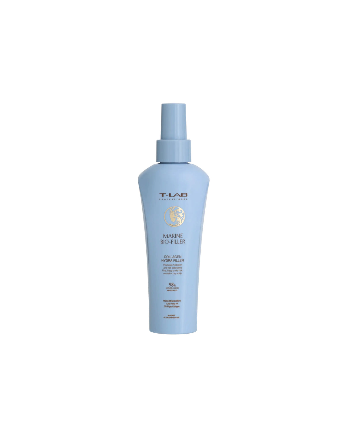 T-LAB Professional Marine Bio-filler Collagen Hydra Filler Priemonė plaukams su hidrolizuotu kolagenu 150ml