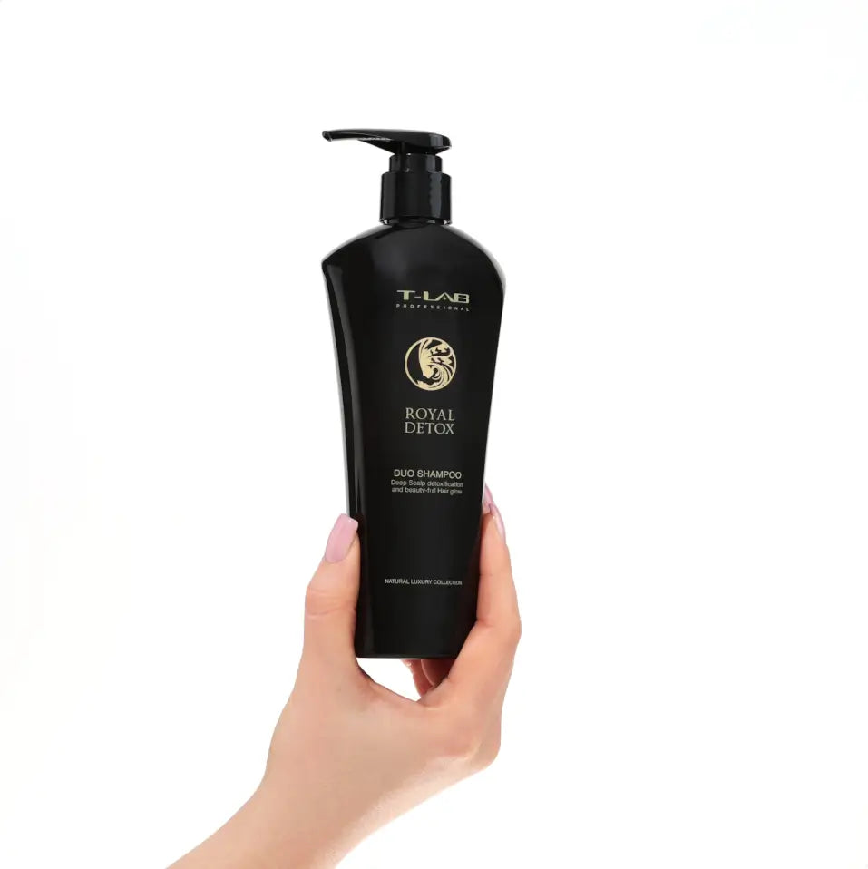 T-LAB Professional Royal Detox Duo Shampoo Detoksikuojantis šampūnas T-LAB Professional TIESIOG GRAŽI