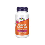 NOW Vitamin D-3 &amp; K-2 120 Caps