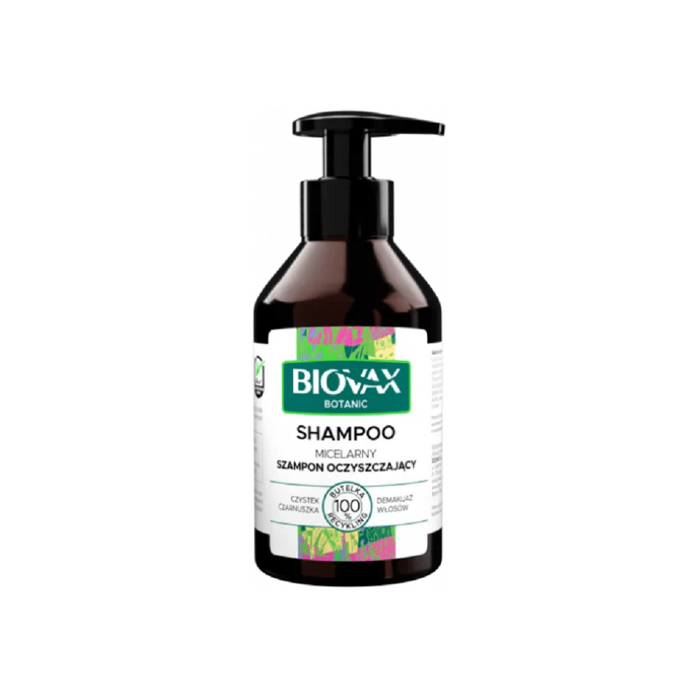BIOVAX BOTANIC micelinis valomasis šampūnas, 200ml